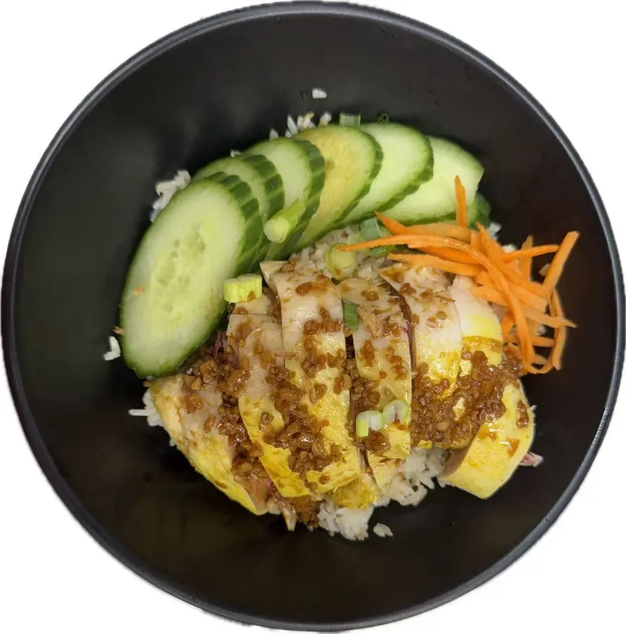 Hainanese Chicken with rice